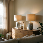 Farmhouse Ceramic Table Lamps – sideboard lifestyle