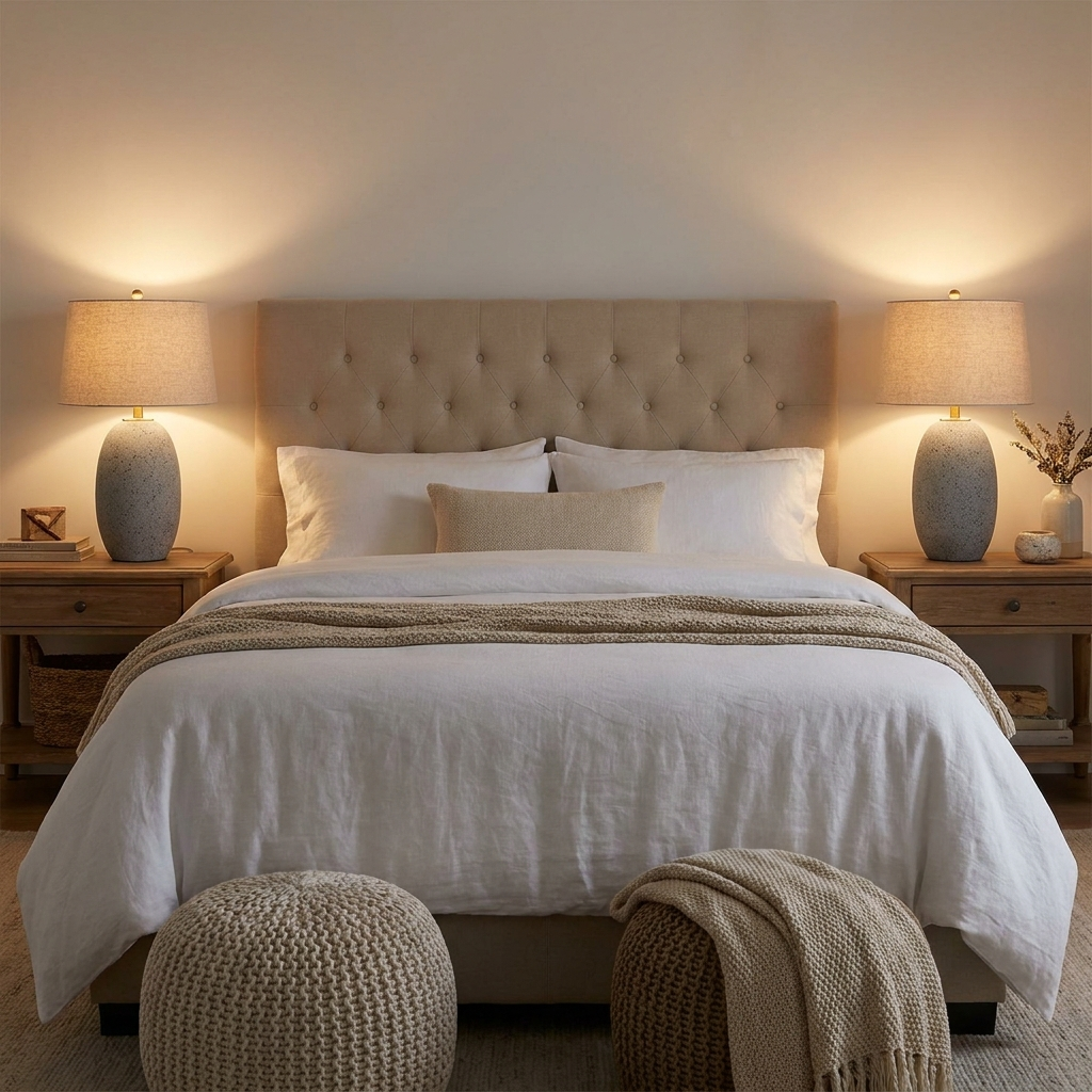 Farmhouse Table Lamps – dual nightstands