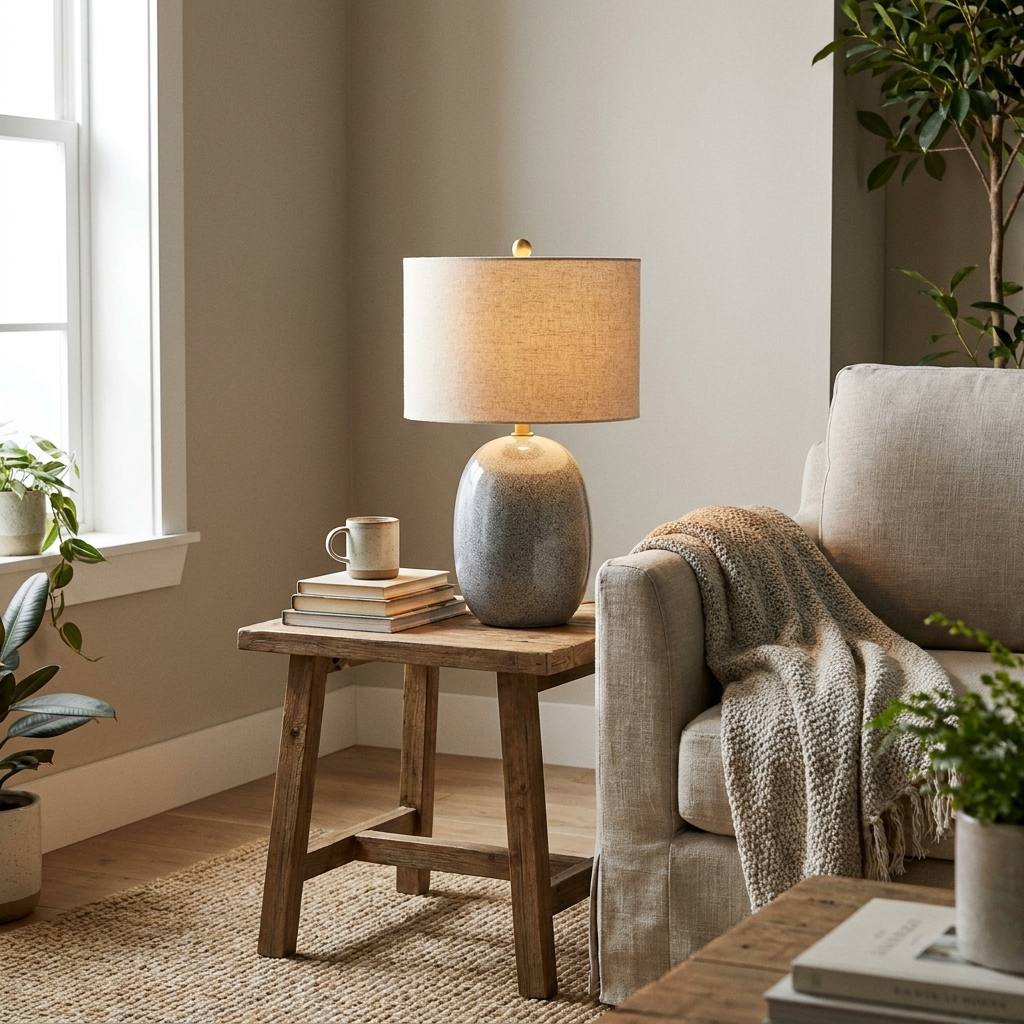 Farmhouse Table Lamp – living room side table